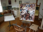 Norman Rockwell\'s art studio -- awesome!