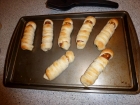 Our traditional hot dog mummies...be careful which traditions you start when the kids are little!
