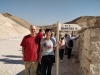 Outside a tomb in the Valley of the Kings
