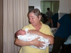 The other wonderful grandma - Carol Bogue. (Yes, both the grandmas wore yellow shirts :)