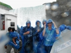 Okay, in the middle of Horseshoe Falls mist is really an understatement....our feet got drenched! So, not only were the ponchos extremely good looking...they kept us dry!