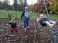 First thing we did when we got there is go to the park. The kids love to play outside. Loren walks every day to work, so he met us at the park and we all walked home together.