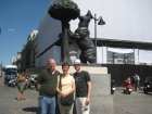 A smurf [not kidding] took our picture in front of the famous bear in Puerta del Sol.