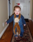 Kenyon loves stuffed animals!