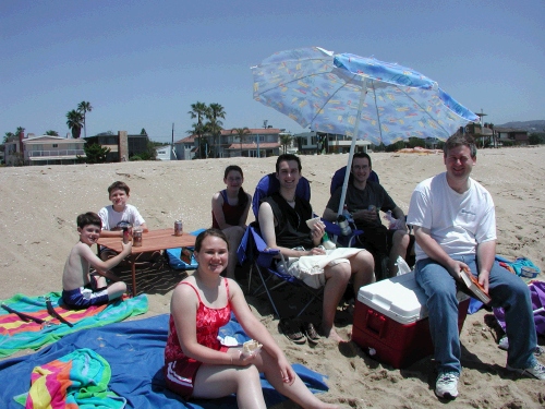 The only problem was having one umbrella and lots of white skin!