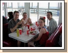 They are famous for their yummy hamburgers and milkshakes.