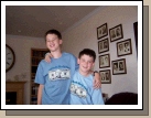 Home with the new souvenir t-shirts on.  It was a great trip.
