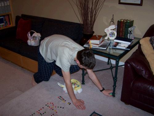 Elliot (also a big -- no, I mean huge -- fan of traditions) insisted that he and Clark still need to have Easter egg hunts.