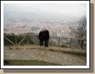 It was so windy at the top and kind of rainy. Our hands were freezing!