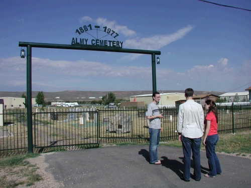 We visited several cemeteries, starting with Almy.