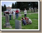 Here we are in the Evanston Cemetery.