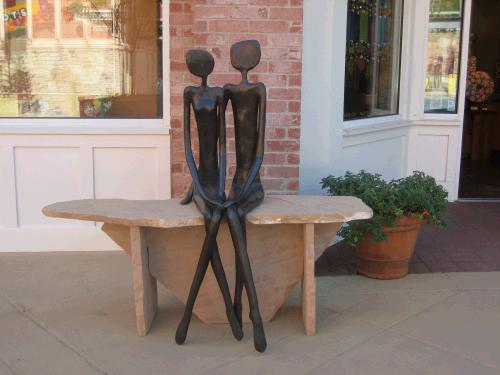 The happy couple -- the skinny versions of ourselves.