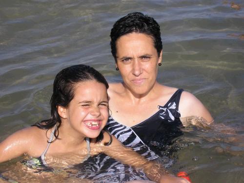 Marta with her daughter Sara who is almost 8 years old.