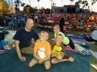 We had a picnic and Dairy Queen treats. The kids were a little squirrely because they've seen it before, but it was nice of them to take me for another "First Time" event!