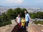 Phillip with Sara and Pere in the corner of the fort.