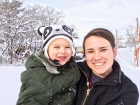 I believe the hat is courtesy of his Auntie Madeleine?