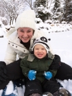 He loved sledding!