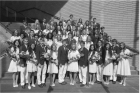 The Waterford Graduation Class of 2012 on the stairs of Abravanel Hall. Elliot is the guy on the 3-4 row in the middle.