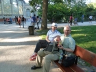 We took a picnic for our Sunday dinner. There were clarinetists performing nearby...how nice of them to provide music for our movie!