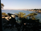 View of Monterey Bay out the window of our restaurant at Lover's Point.