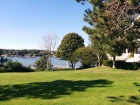 You do see a lot of the back of the house and if you look in the water, you can see the dock that they walk along a few different times.