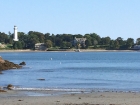 This is the back of the house which isn't an awesome picture because we were too far away. But it was cool to see it including the neighbor's house with the lighthouse on it. Which by the way, is an actual house - although I don't think it's an actual lighthouse.