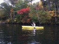 Kayaking in Lake Squam. My second time - look at me.
