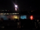 The falls at night from the Canadian side.