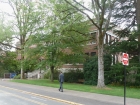 Phillip on his way to Moreland Hall. The buildings are beautiful brick \'Halls.\'
