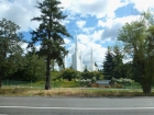 The amazing one-opportunity-driving-by-at-65-mph shot of the Portland Temple on our way to IKEA and the airport.