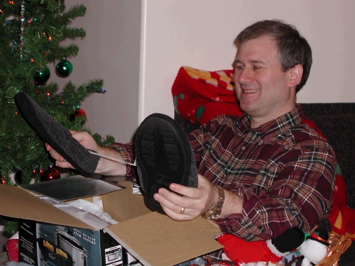 New slippers for Dad.