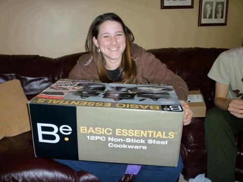 Amazing how pots and pans can be so exciting to an 18 year old college co-ed.