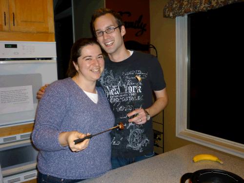Last New Year's Eve Loren and Anne weren't even engaged yet and now they have been happily married for 5 whole months.  Where does the time go?