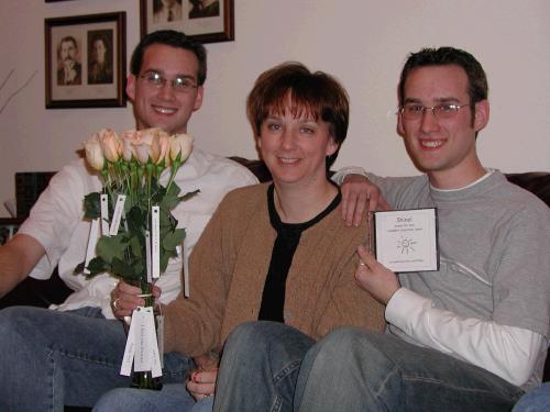 Loren and Phillip with Mormon Mom Music and reasons why they love me.  Ahh......
