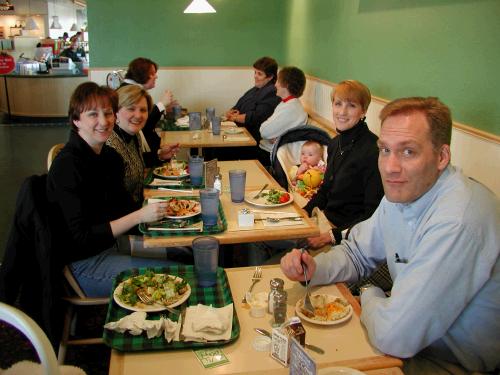 Birthday lunch at Sweet Tomatoes with the sibs.