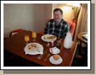 Room service for breakfast.