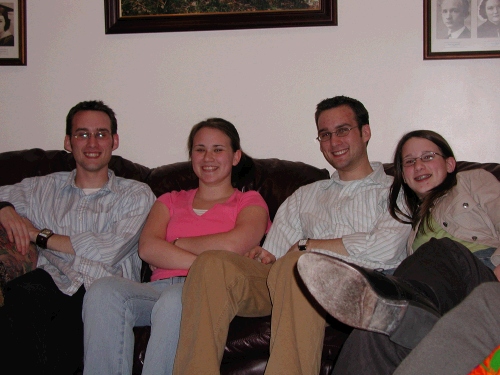Phillip and Loren came home for the big celebration.  The girls are always glad to see them!