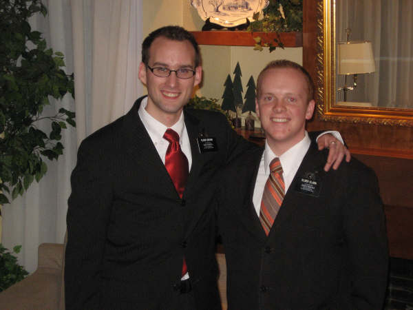Phillip with his first companion, Elder Clark.