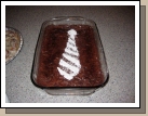 Cute missionary decor on the brownies.
