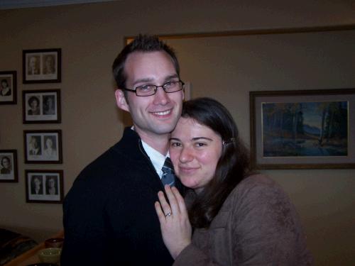 Loren with his fiancee Anne -- the happily engaged couple.