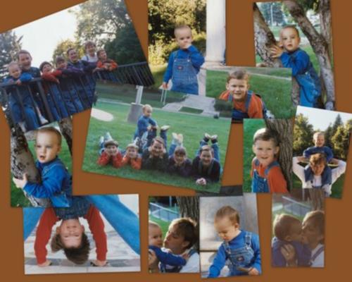 Clark made this cute collage of our kids from about 10 years ago.