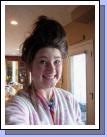 She also likes to do funny hairdos...