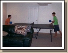 A new acquisition -- the long begged for ping pong table!