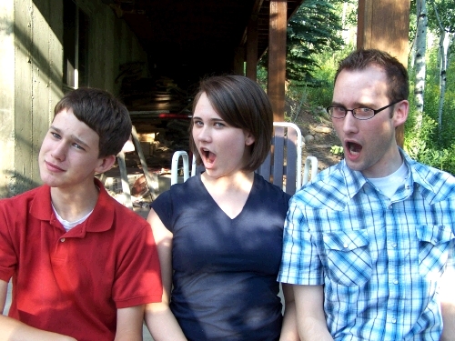 Their favorite thing lately is making instantaneous emotional expressions -- what is this one....shock?