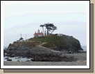 When the tide is high you can't get to the lighthouse by foot.  Consequently there are some cool tide pools when the tide is low.