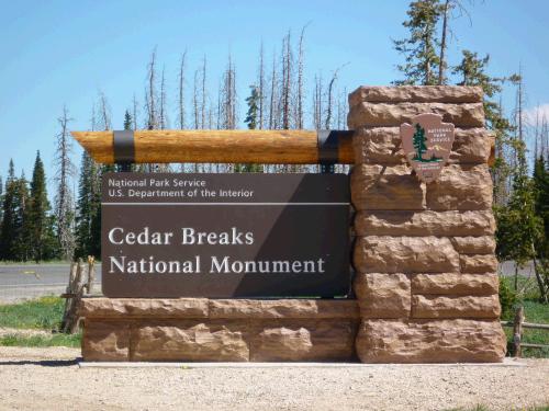 A beautiful morning to visit Cedar Breaks National Monument.