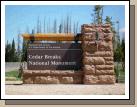 A beautiful morning to visit Cedar Breaks National Monument.