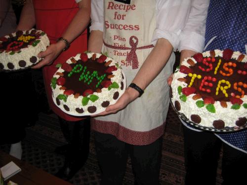 Dessert for our Sisters' Conference at the mission home.   "We love Poland Warsaw Mission sisters!"