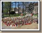 Memorial for those who died in the April plane crash.