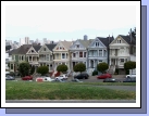 The famous Victorian Houses called "The Painted Ladies."  Also, these are the houses used in the beginning of the Full House TV series.